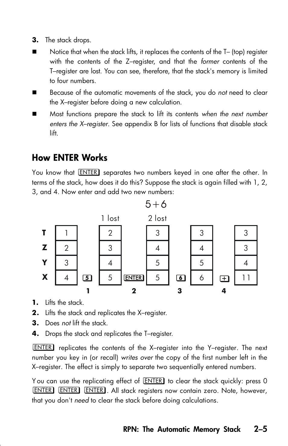 How enter works | HP 33s User Manual | Page 45 / 387