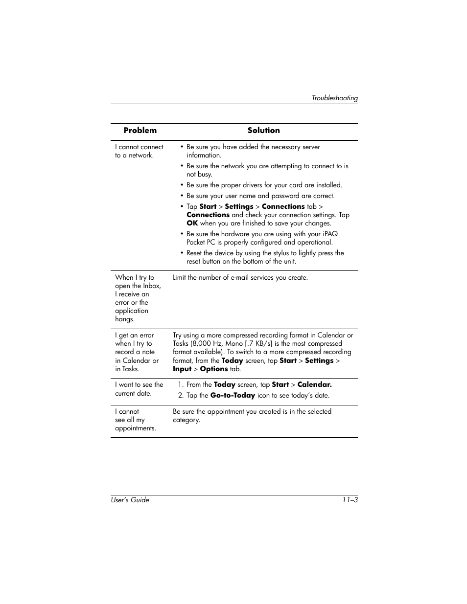 HP IPAQ H5500 User Manual | Page 153 / 169
