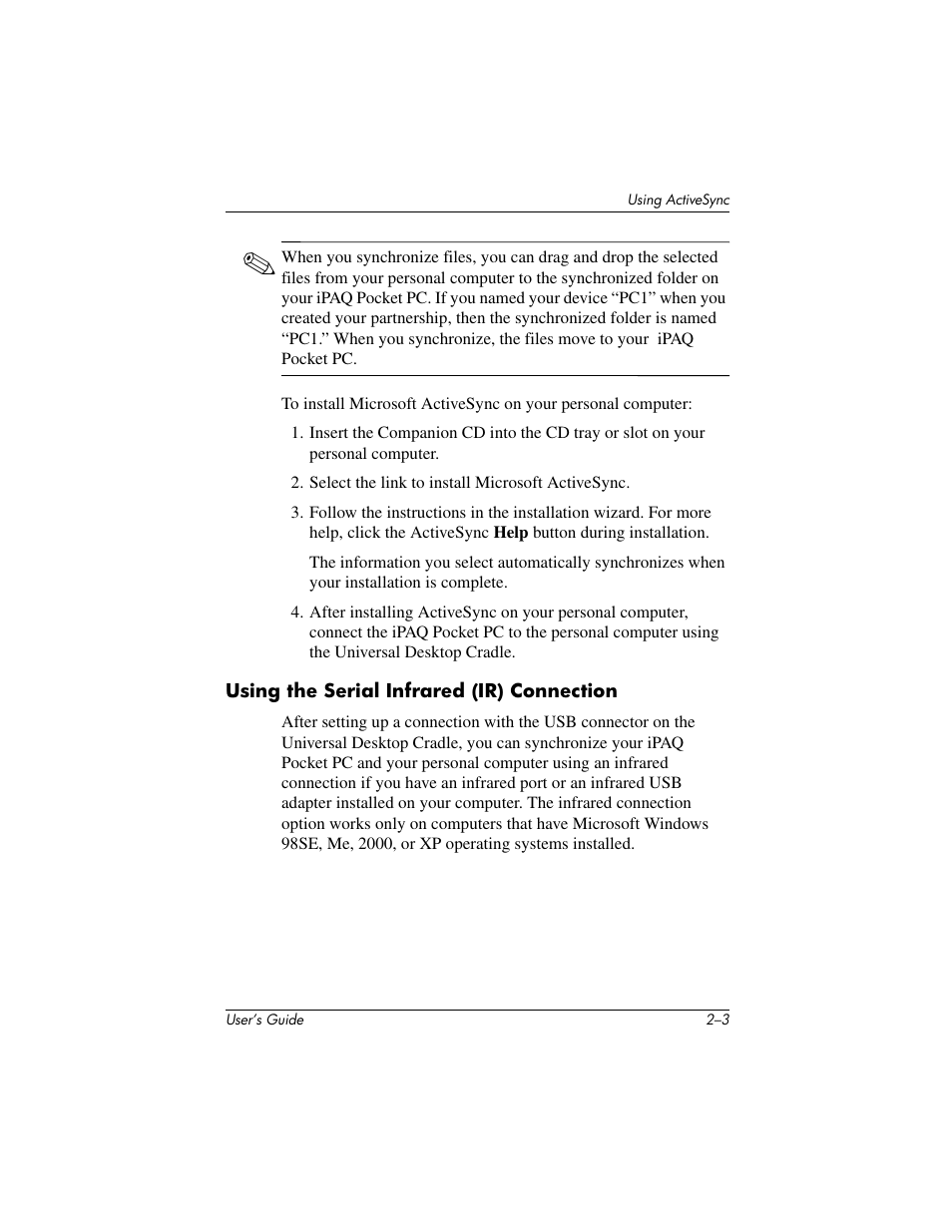 HP IPAQ H5500 User Manual | Page 24 / 169