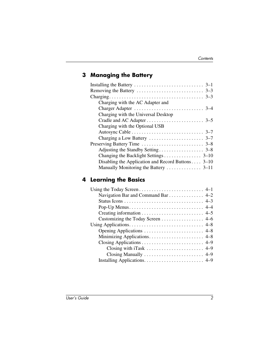 HP IPAQ H5500 User Manual | Page 4 / 169