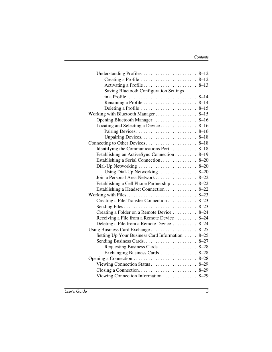HP IPAQ H5500 User Manual | Page 7 / 169
