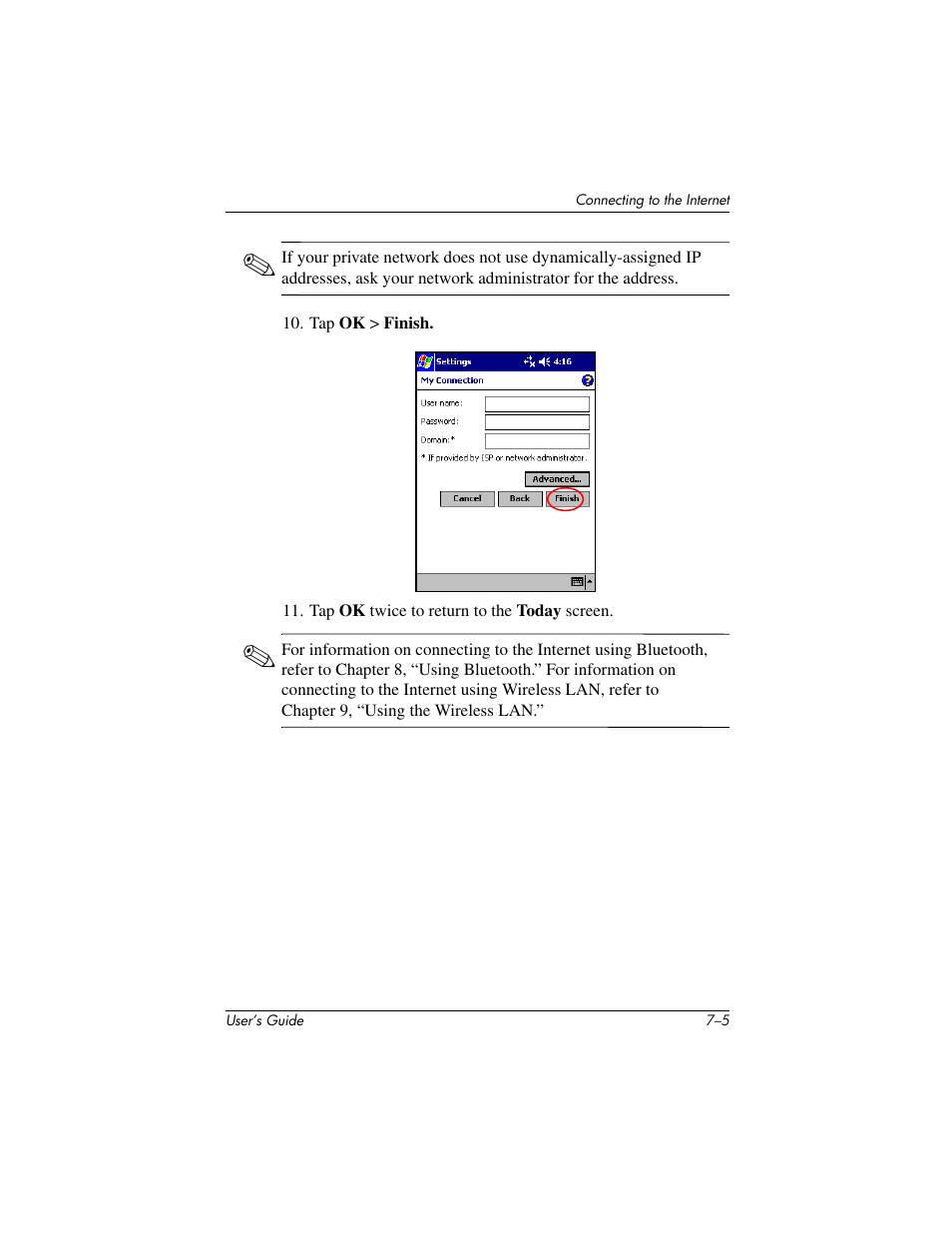 HP IPAQ H5500 User Manual | Page 78 / 169