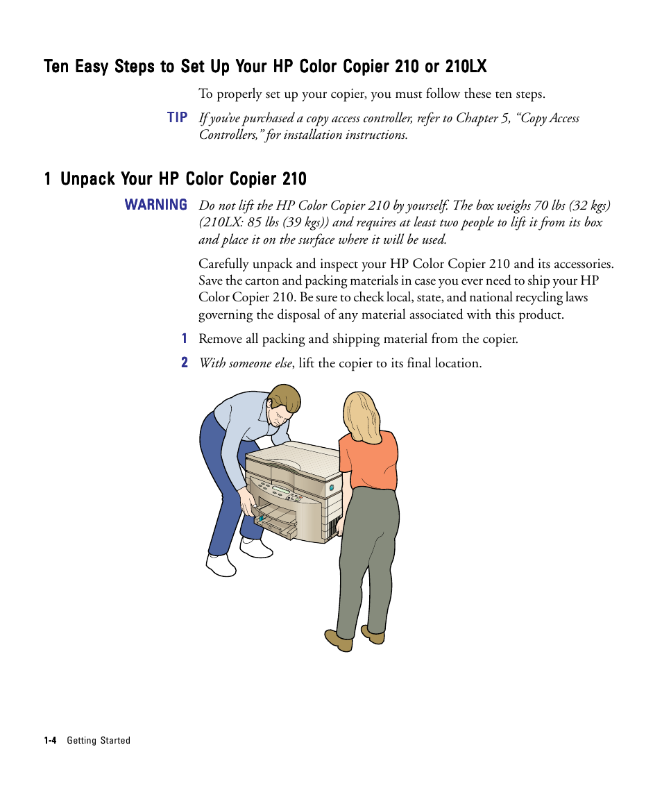 HP 210/210LX User Manual | Page 11 / 96