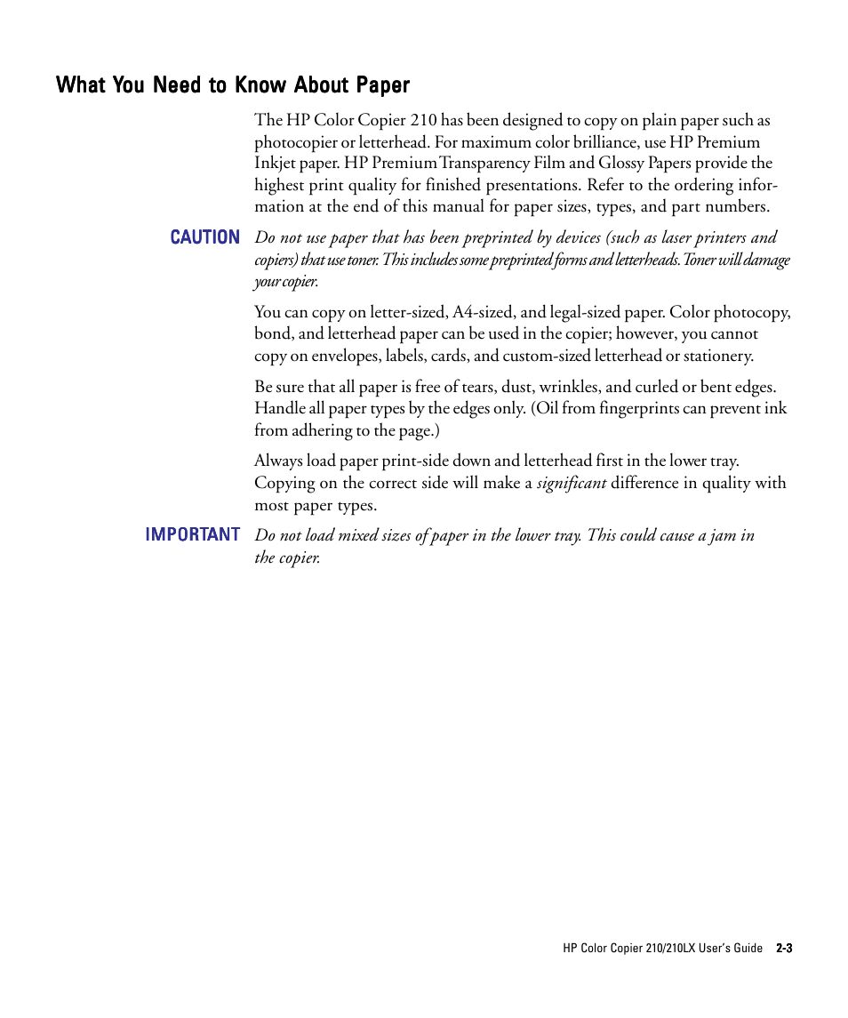 What y | HP 210/210LX User Manual | Page 28 / 96