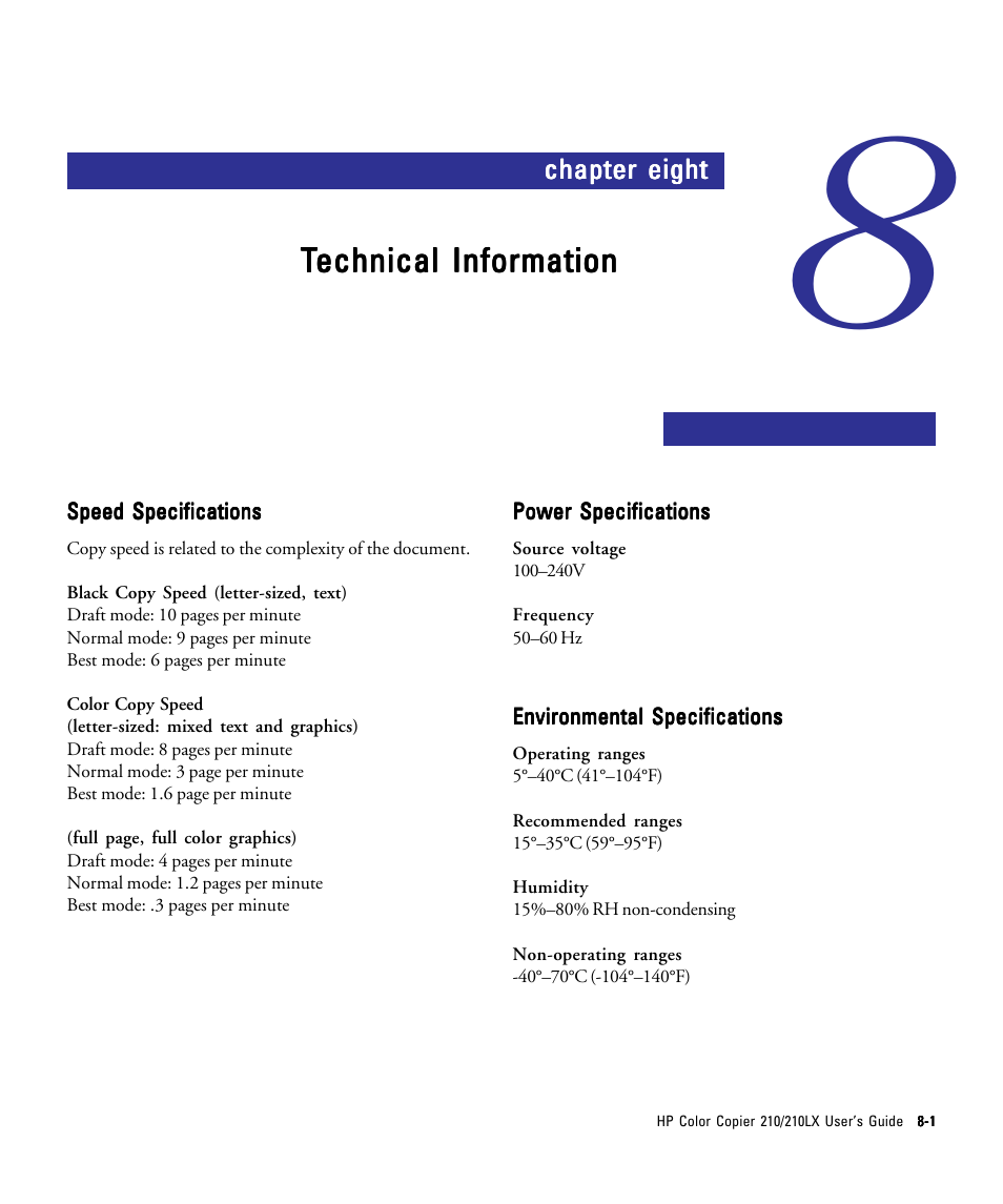 HP 210/210LX User Manual | Page 87 / 96