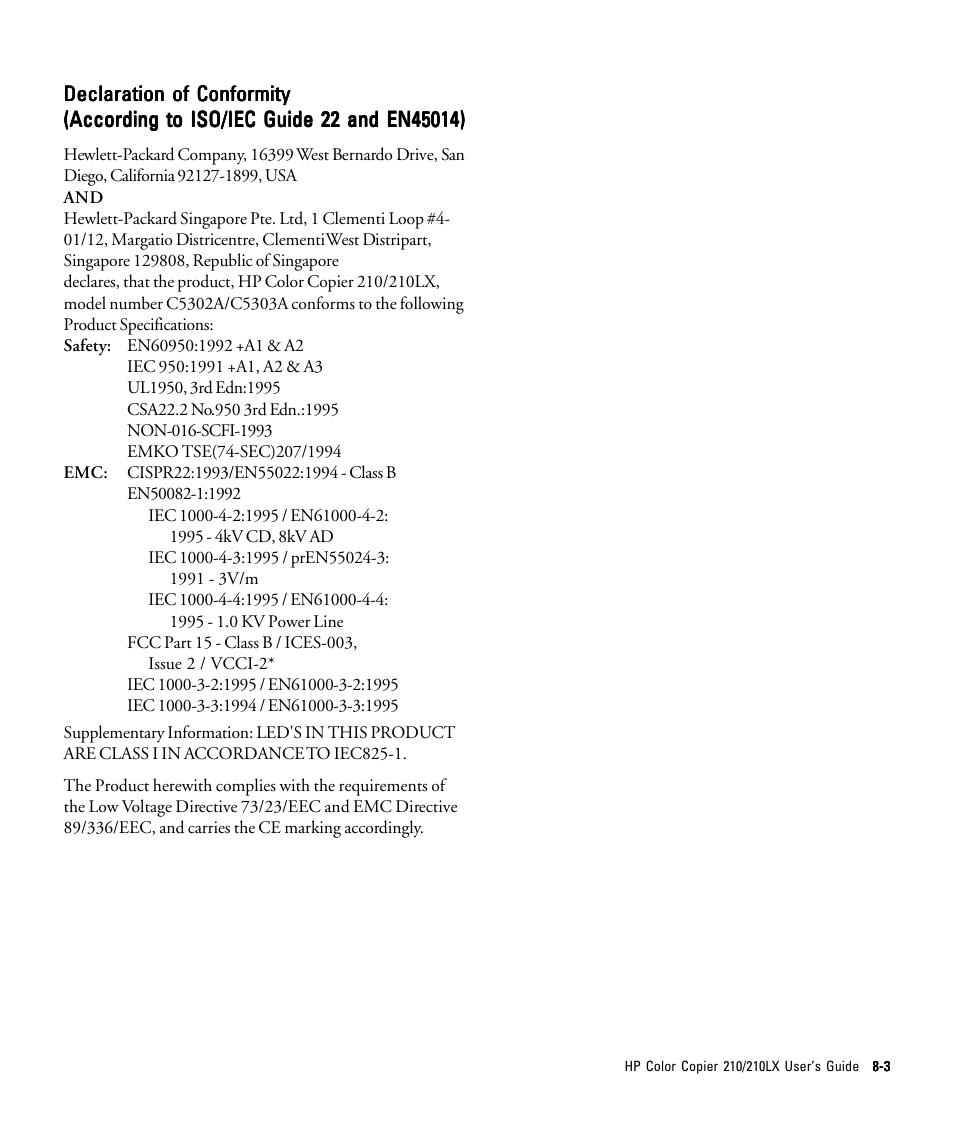 HP 210/210LX User Manual | Page 89 / 96