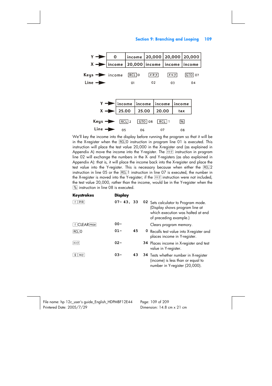 HP 12C Financial calculator User Manual | Page 109 / 211