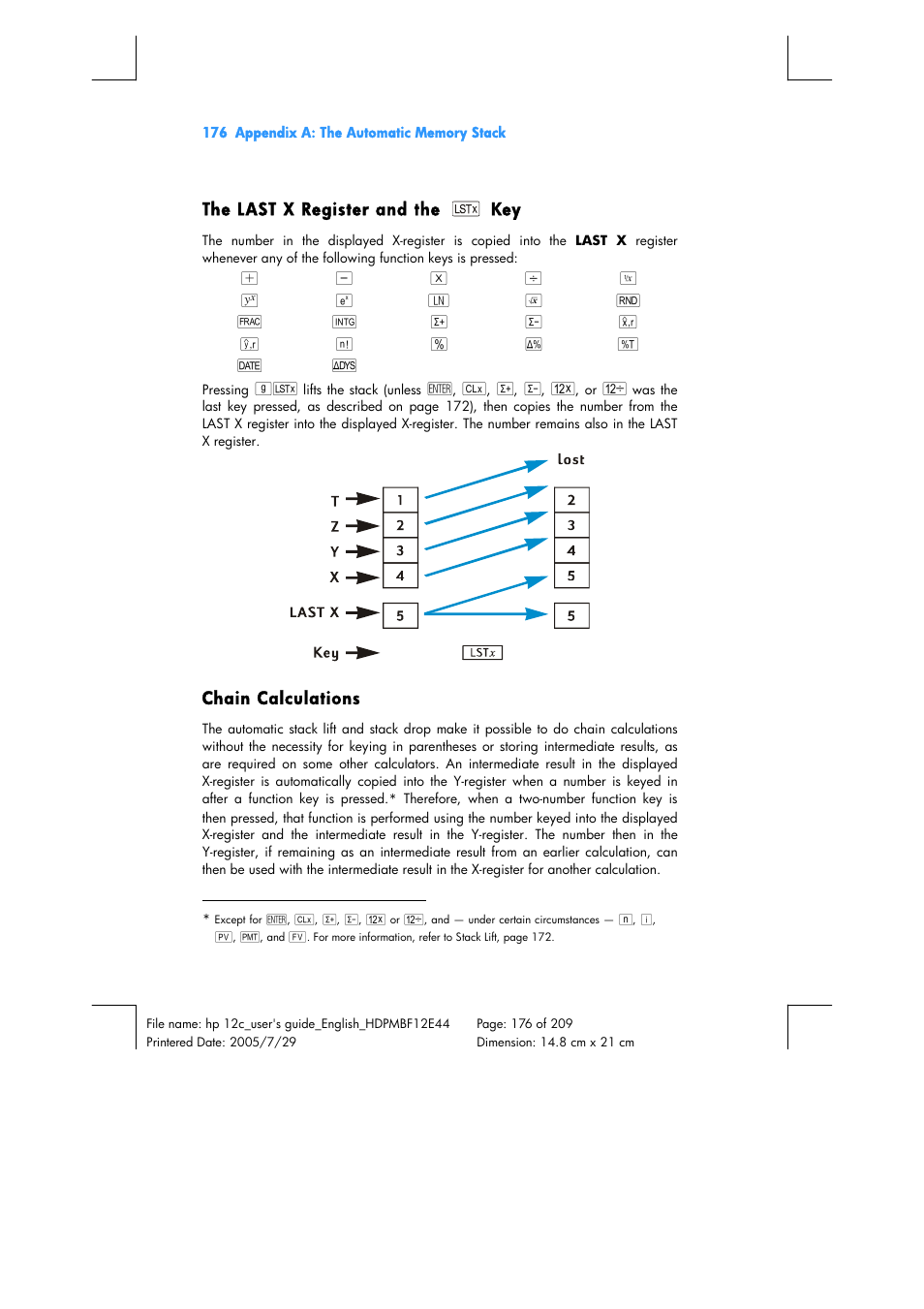 HP 12C Financial calculator User Manual | Page 176 / 211