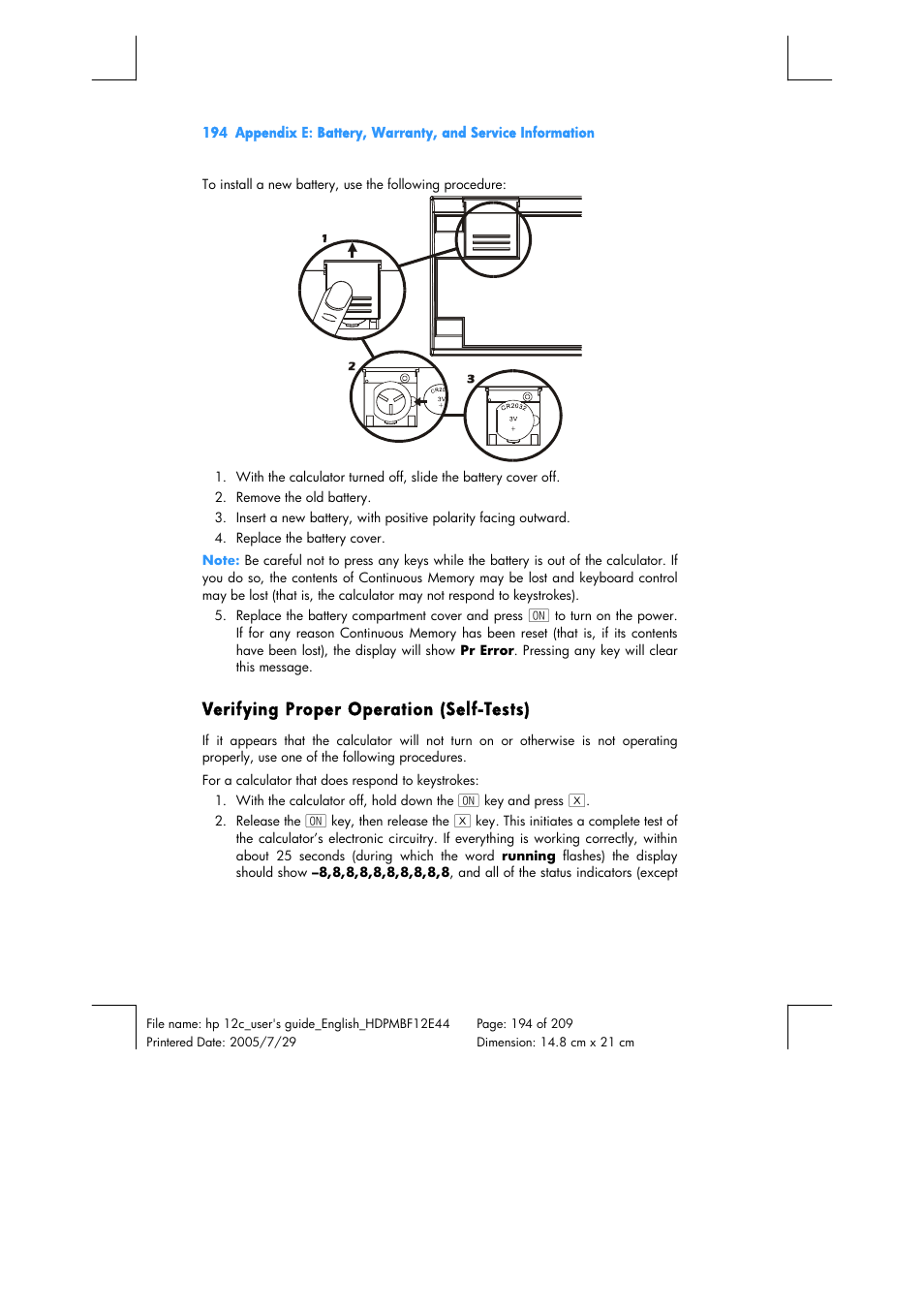 HP 12C Financial calculator User Manual | Page 194 / 211