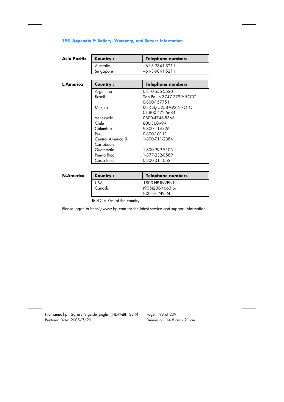 HP 12C Financial calculator User Manual | Page 198 / 211