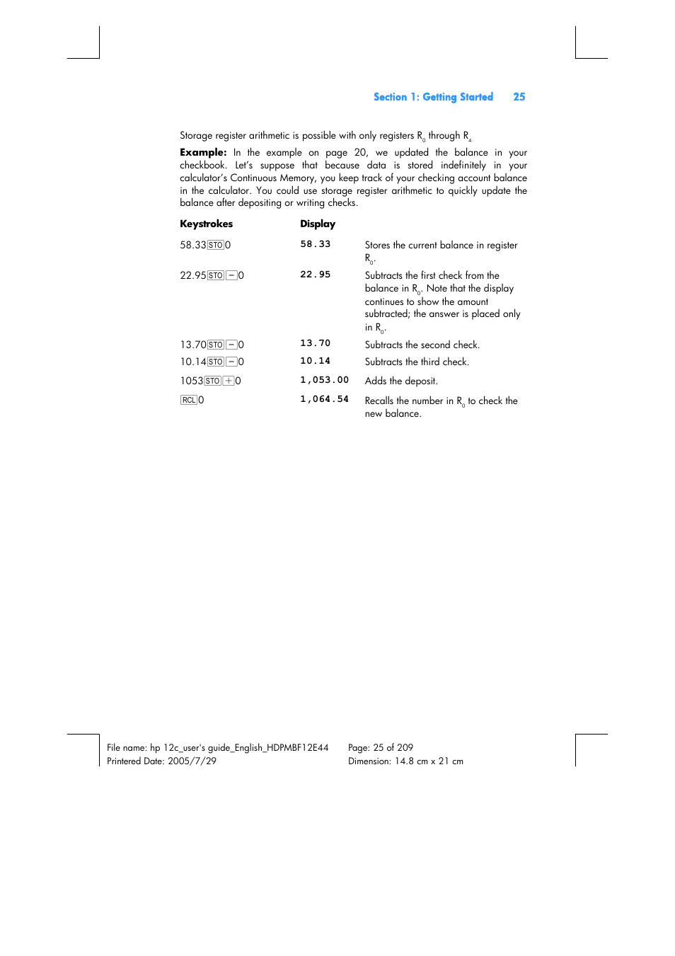 HP 12C Financial calculator User Manual | Page 25 / 211