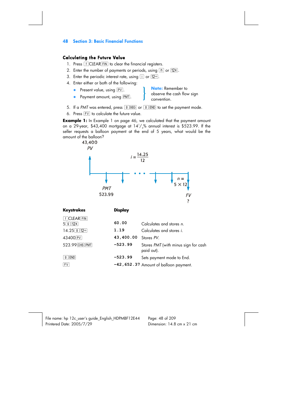 HP 12C Financial calculator User Manual | Page 48 / 211