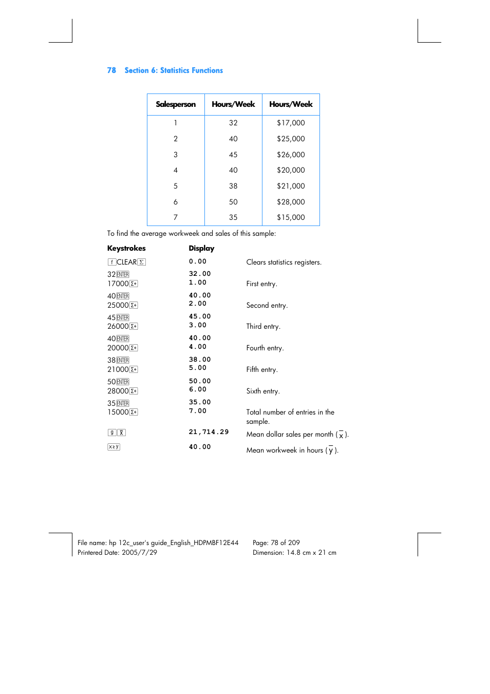 HP 12C Financial calculator User Manual | Page 78 / 211