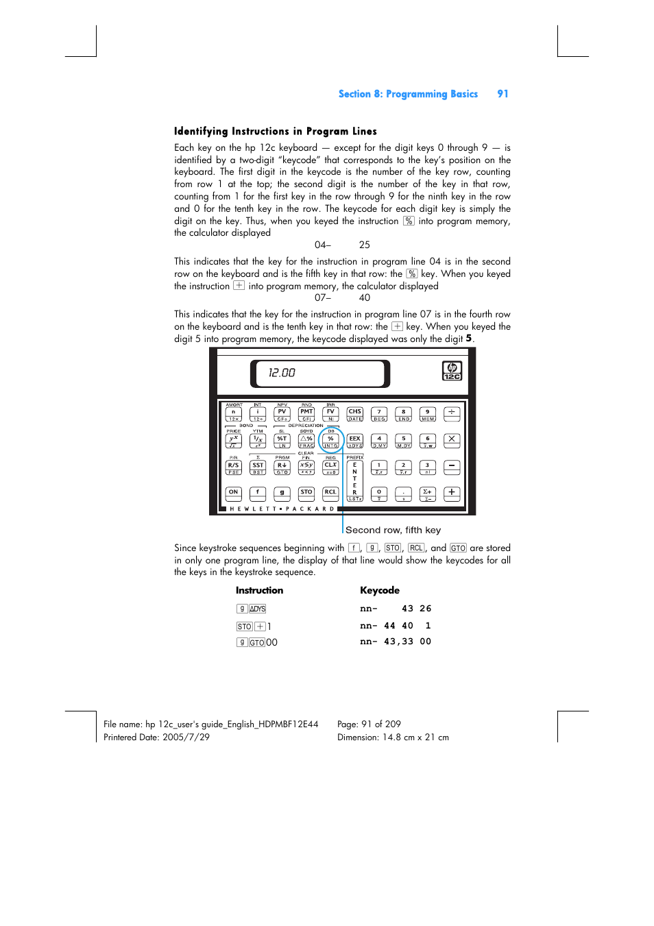 HP 12C Financial calculator User Manual | Page 91 / 211