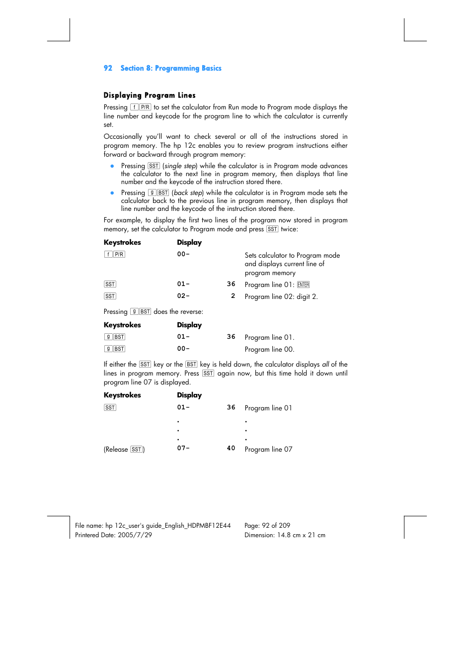 HP 12C Financial calculator User Manual | Page 92 / 211