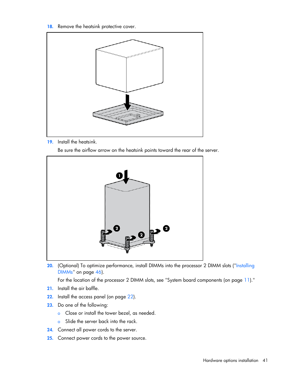 HP PROLIANT ML330 G6 User Manual | Page 41 / 129