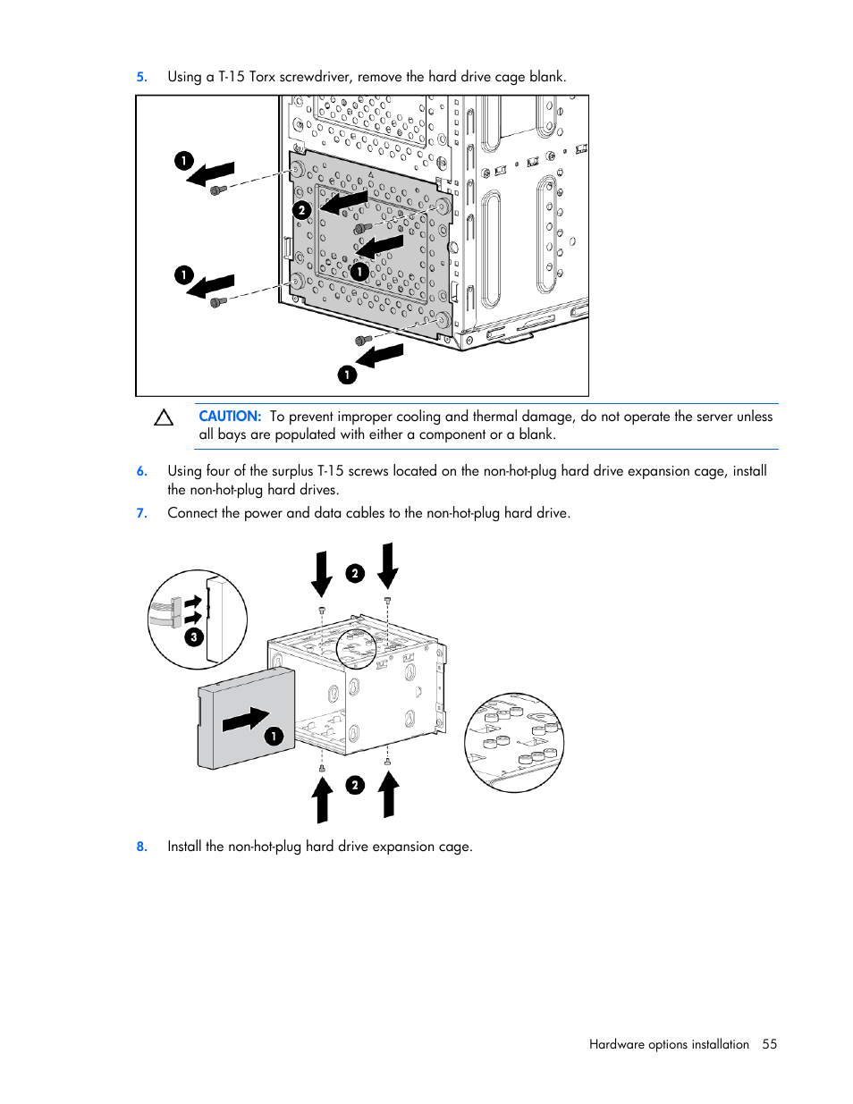 HP PROLIANT ML330 G6 User Manual | Page 55 / 129