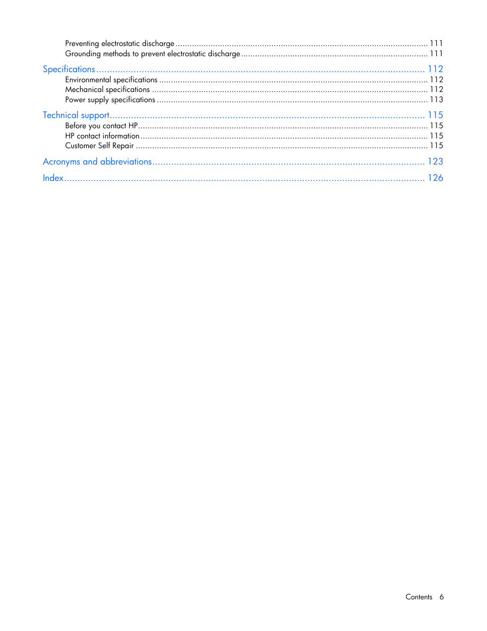 HP PROLIANT ML330 G6 User Manual | Page 6 / 129