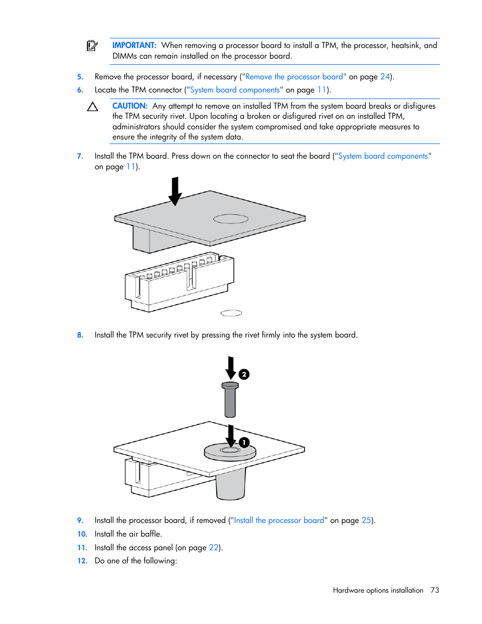 HP PROLIANT ML330 G6 User Manual | Page 73 / 129