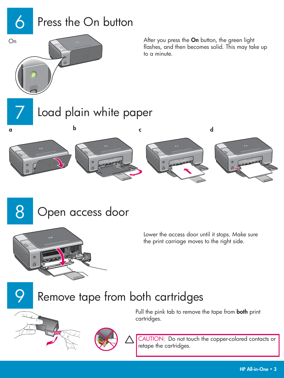 Load plain white paper | HP PSC 1500 User Manual | Page 3 / 8