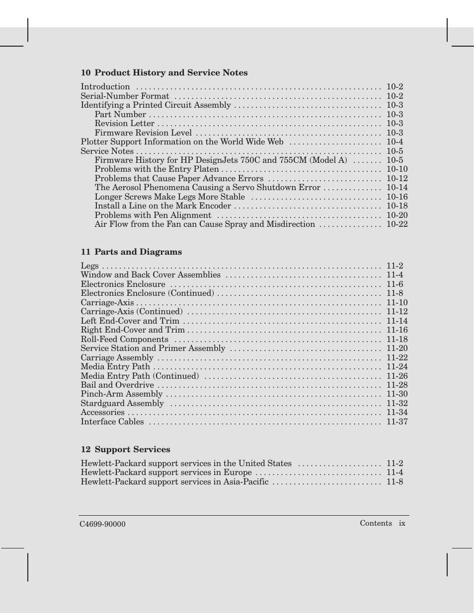 HP 750 User Manual | Page 11 / 288