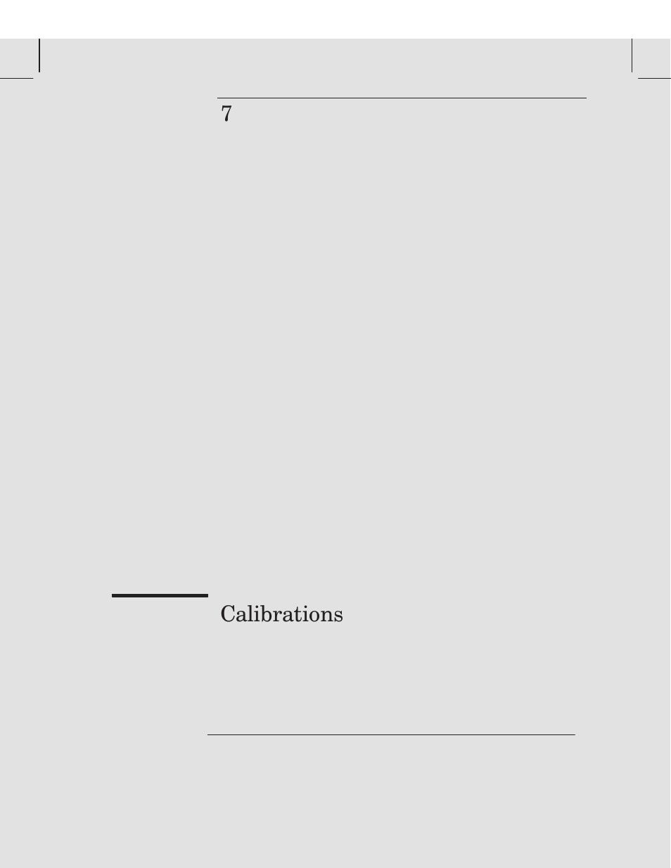 Chapter 7 calibrations and adjustements, 7calibrations | HP 750 User Manual | Page 111 / 288