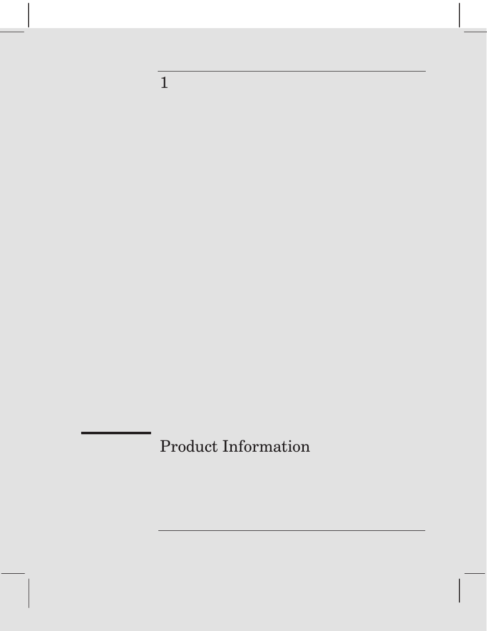 Chapter 1 product information, 1product information | HP 750 User Manual | Page 13 / 288