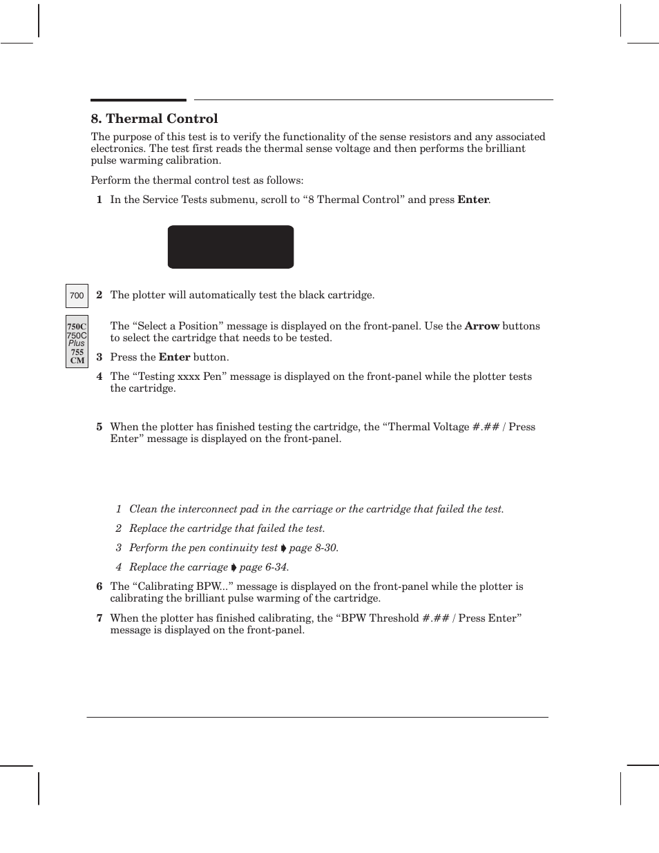 Thermal control | HP 750 User Manual | Page 146 / 288