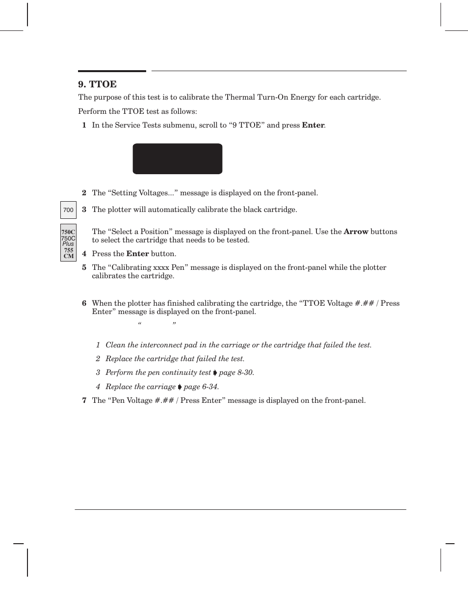Ttoe | HP 750 User Manual | Page 147 / 288
