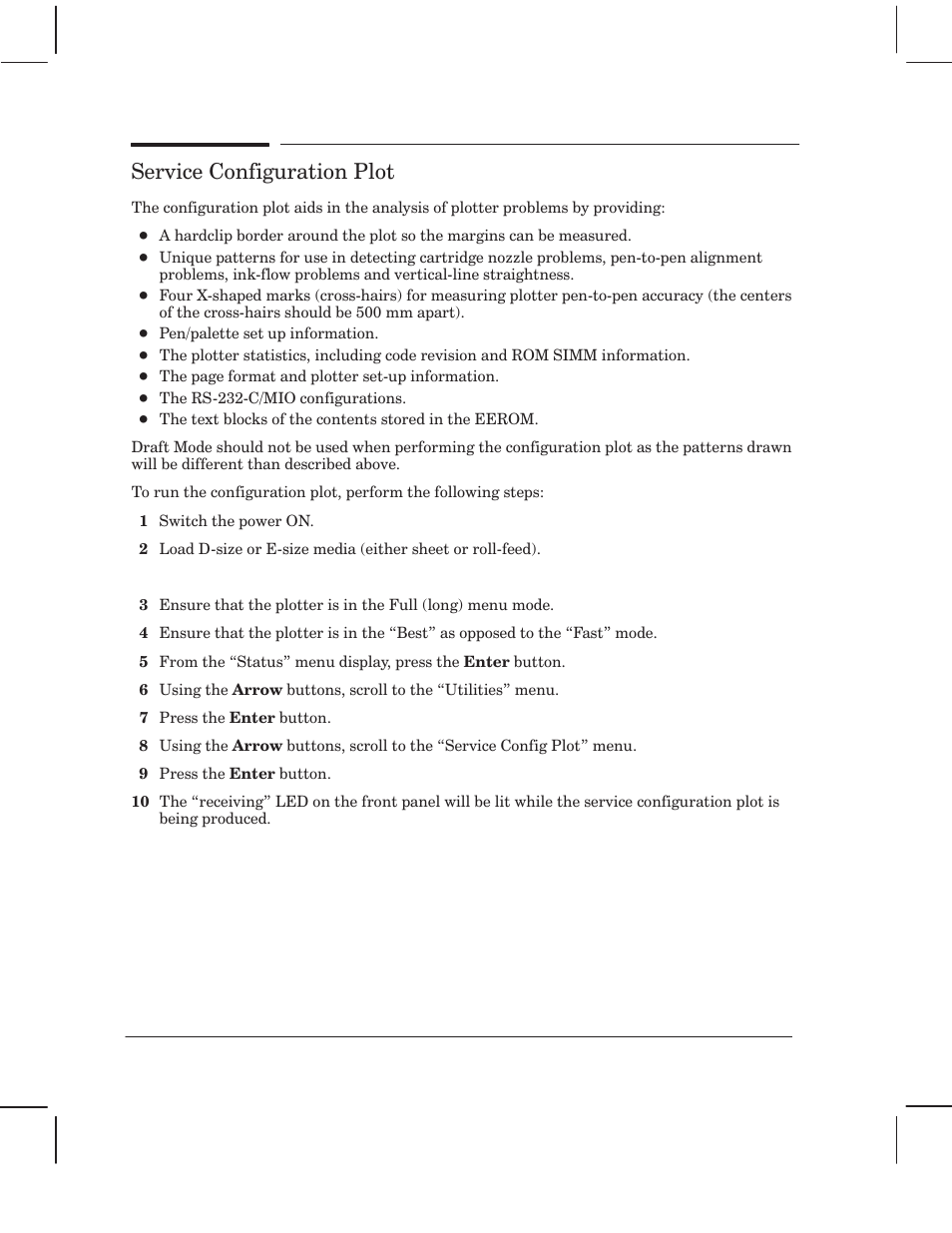 Service configuration plot | HP 750 User Manual | Page 174 / 288