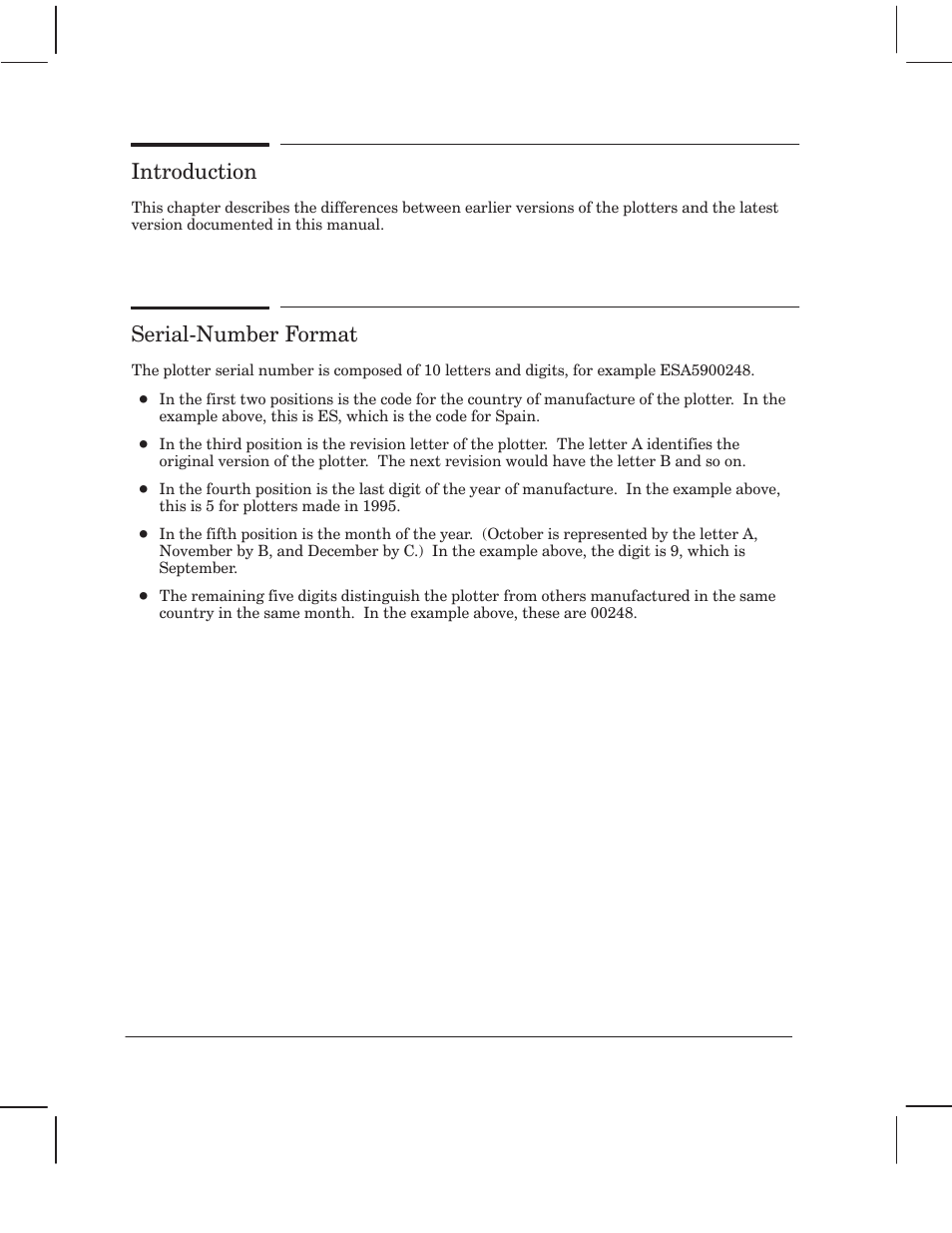 Introduction, Serialćnumber format | HP 750 User Manual | Page 200 / 288