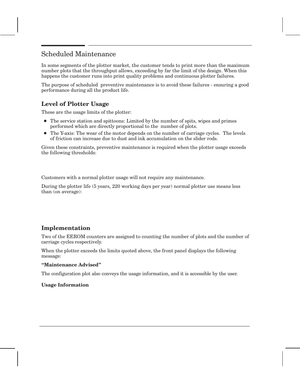 Scheduled maintenance | HP 750 User Manual | Page 39 / 288