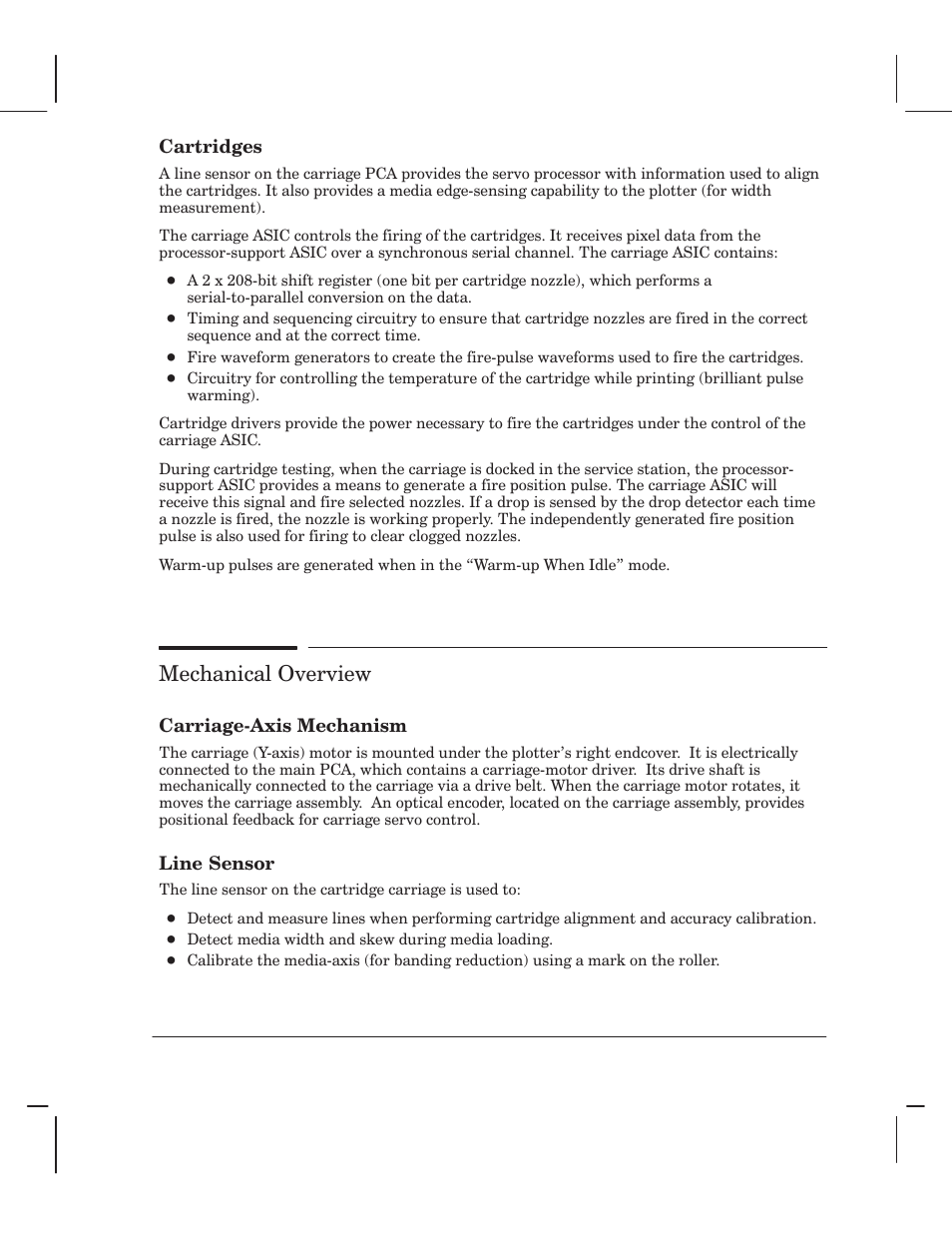 Mechanical overview | HP 750 User Manual | Page 47 / 288