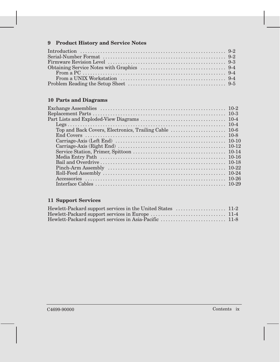HP 250C User Manual | Page 11 / 268