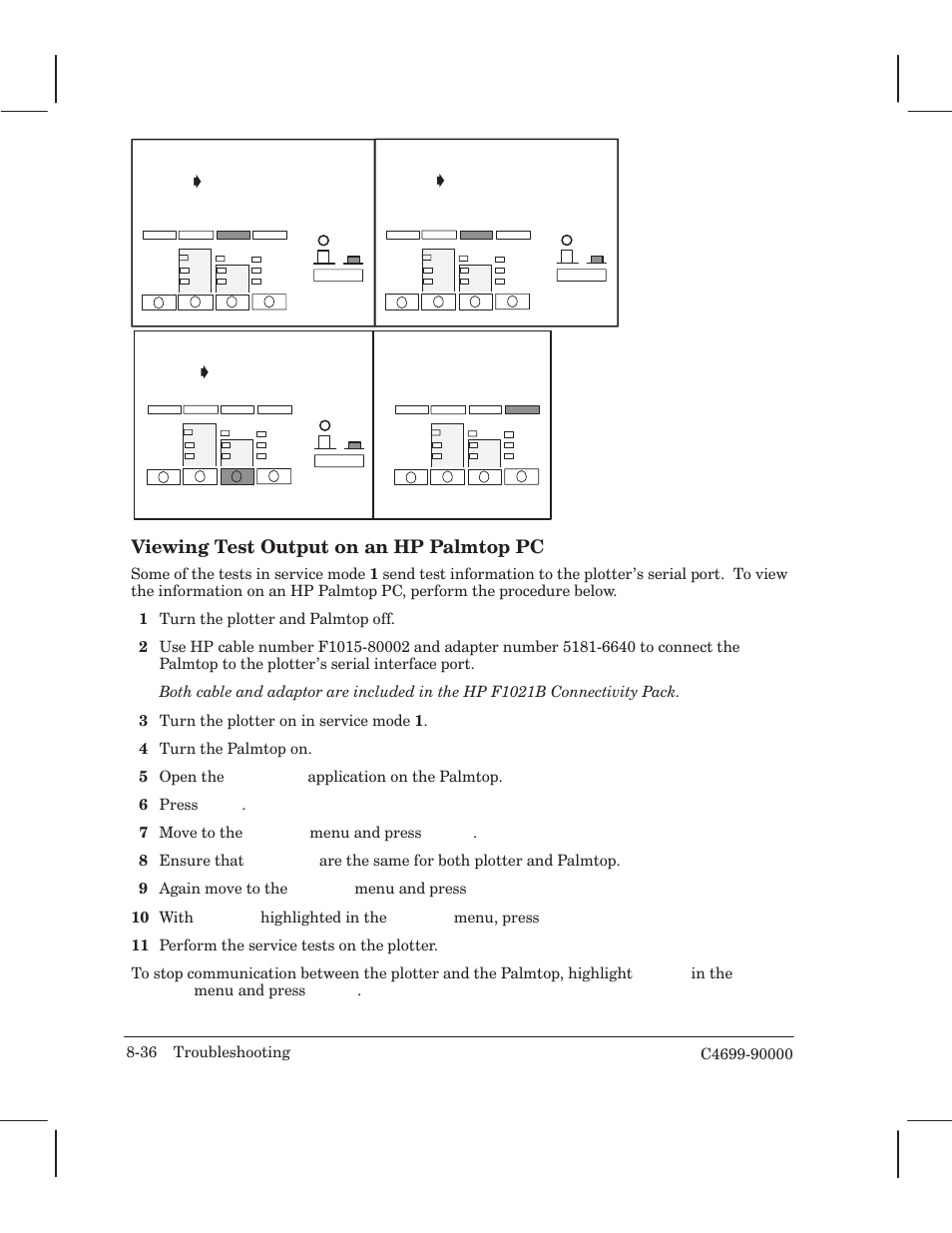 HP 250C User Manual | Page 170 / 268