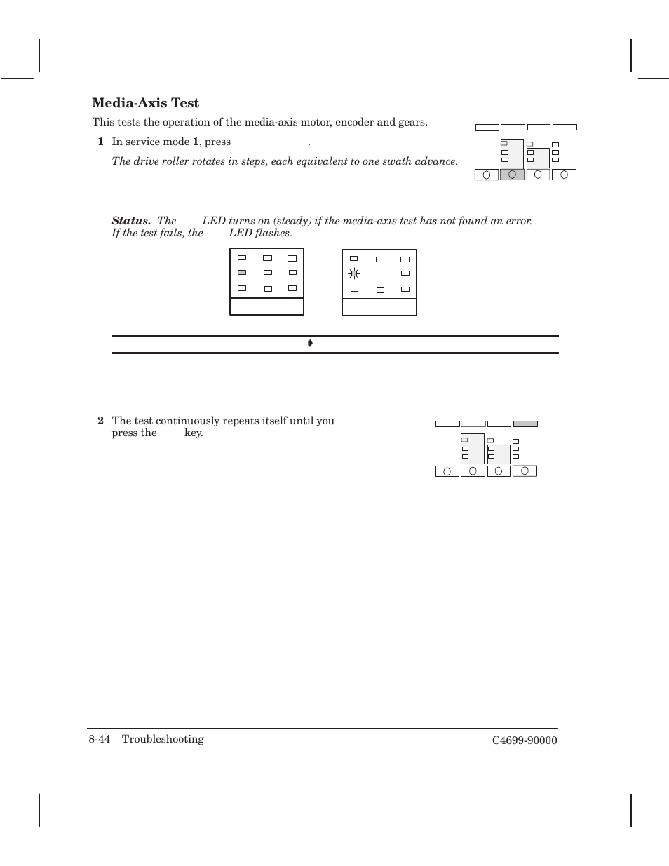 Mediaćaxis test | HP 250C User Manual | Page 178 / 268
