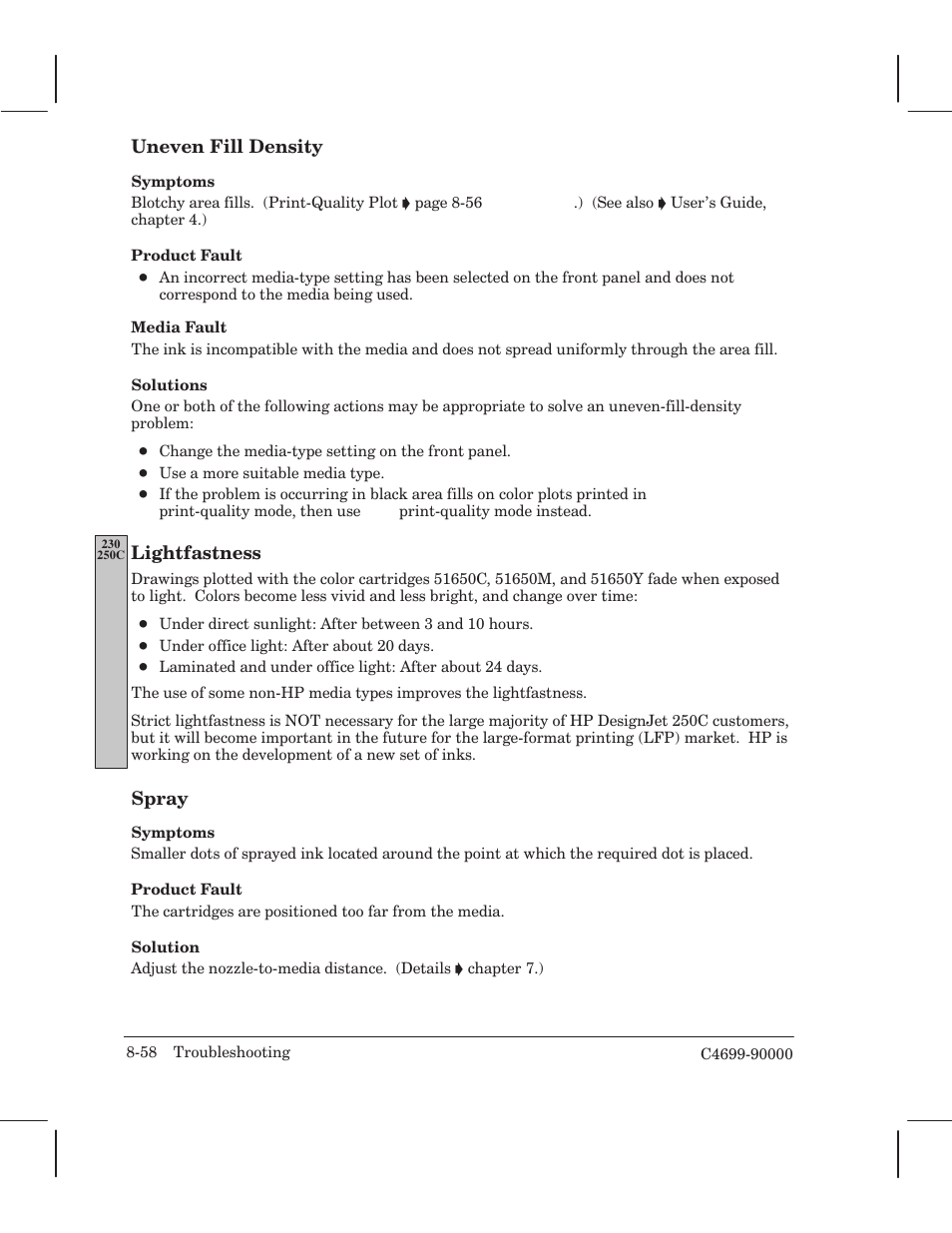 HP 250C User Manual | Page 192 / 268