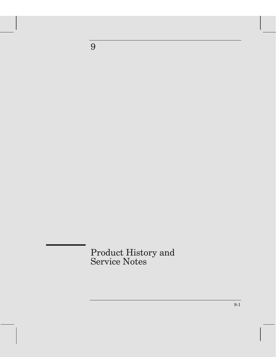 Chapter 9 product history and service notes | HP 250C User Manual | Page 197 / 268