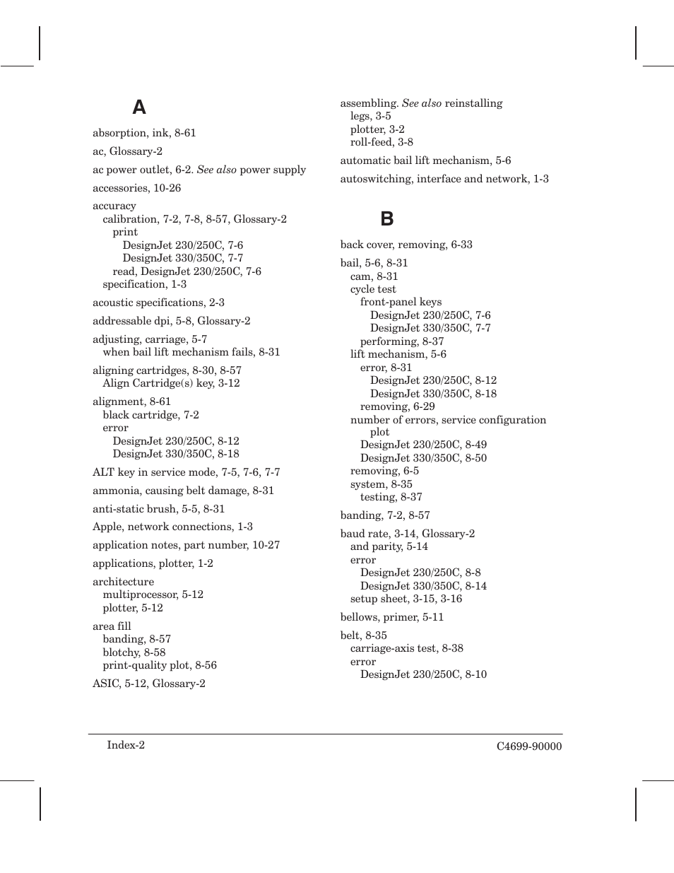 HP 250C User Manual | Page 250 / 268