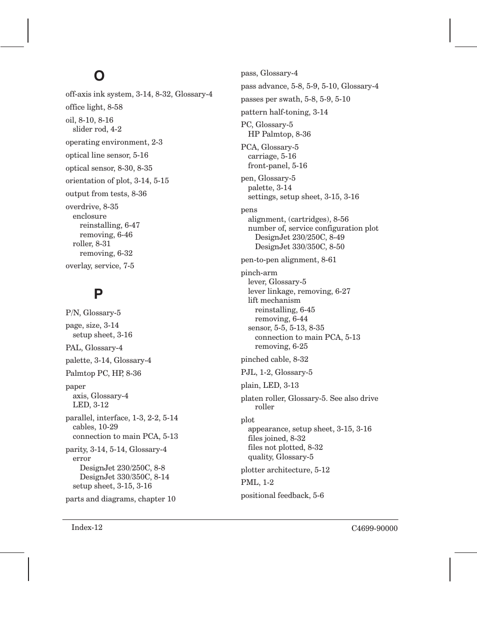 HP 250C User Manual | Page 260 / 268