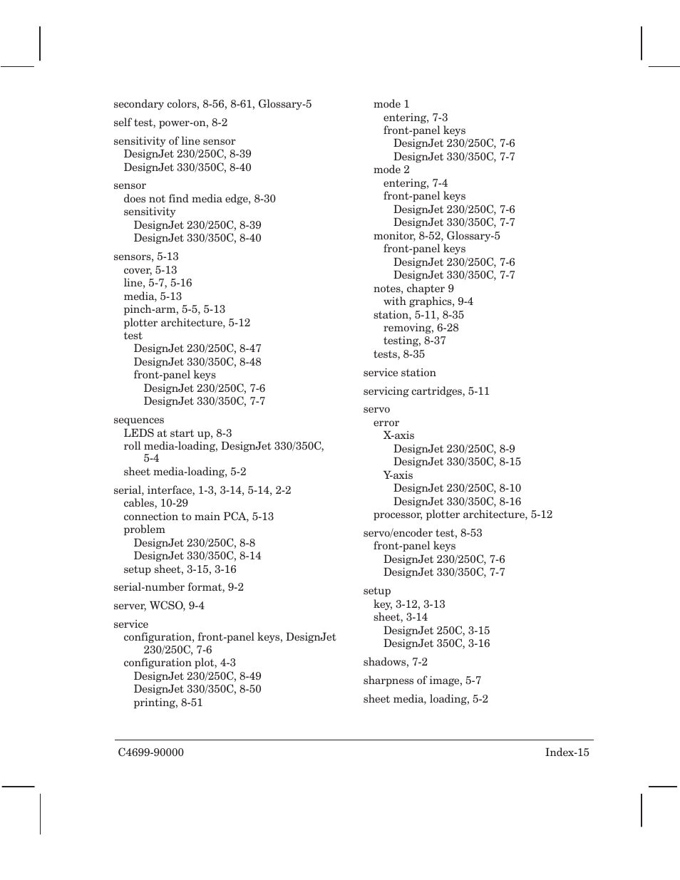 HP 250C User Manual | Page 263 / 268