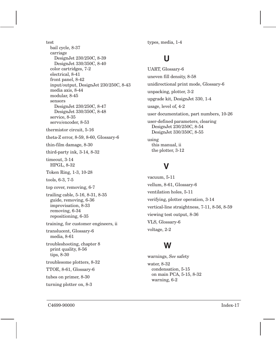 HP 250C User Manual | Page 265 / 268