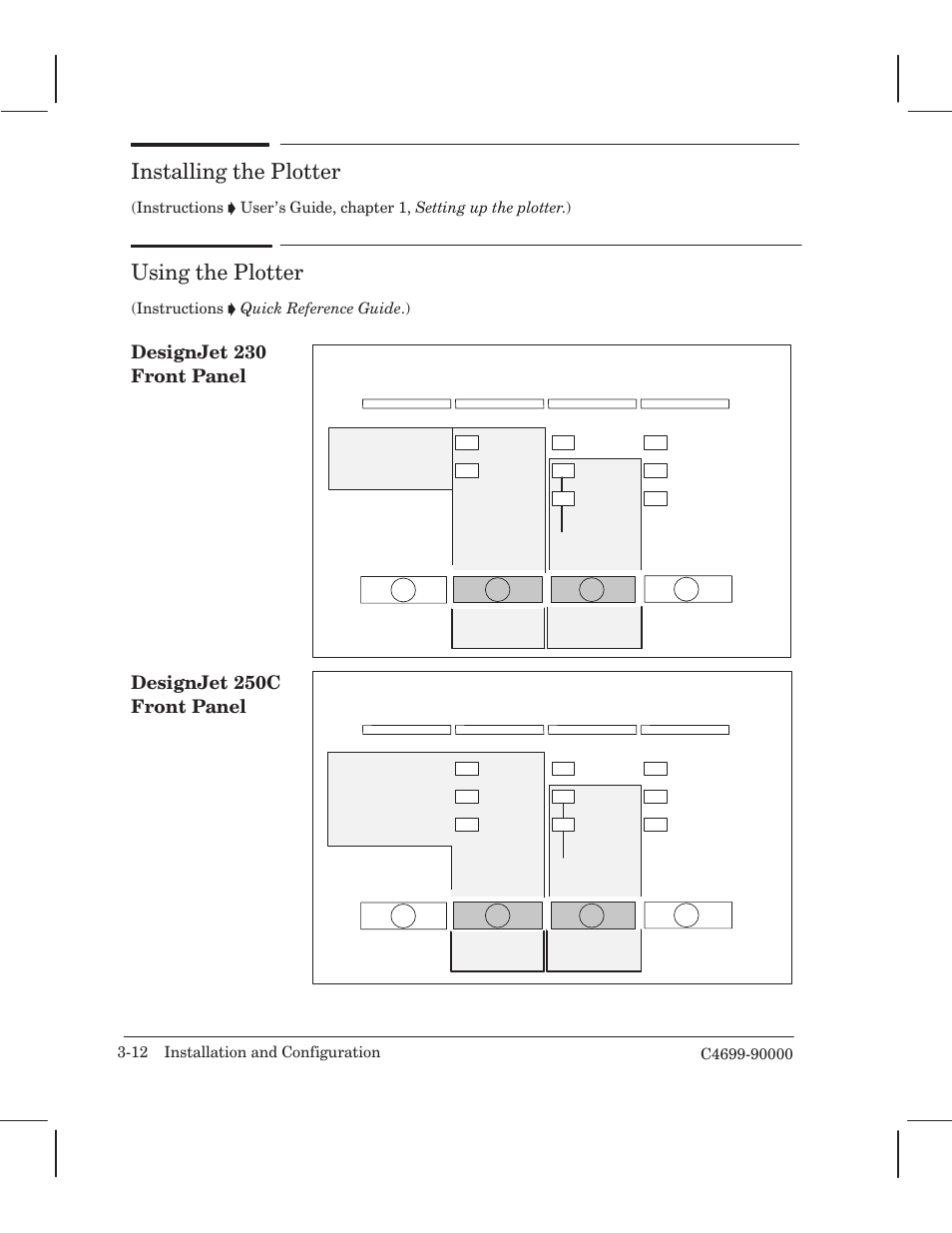 Installing the plotter, Using the plotter | HP 250C User Manual | Page 34 / 268