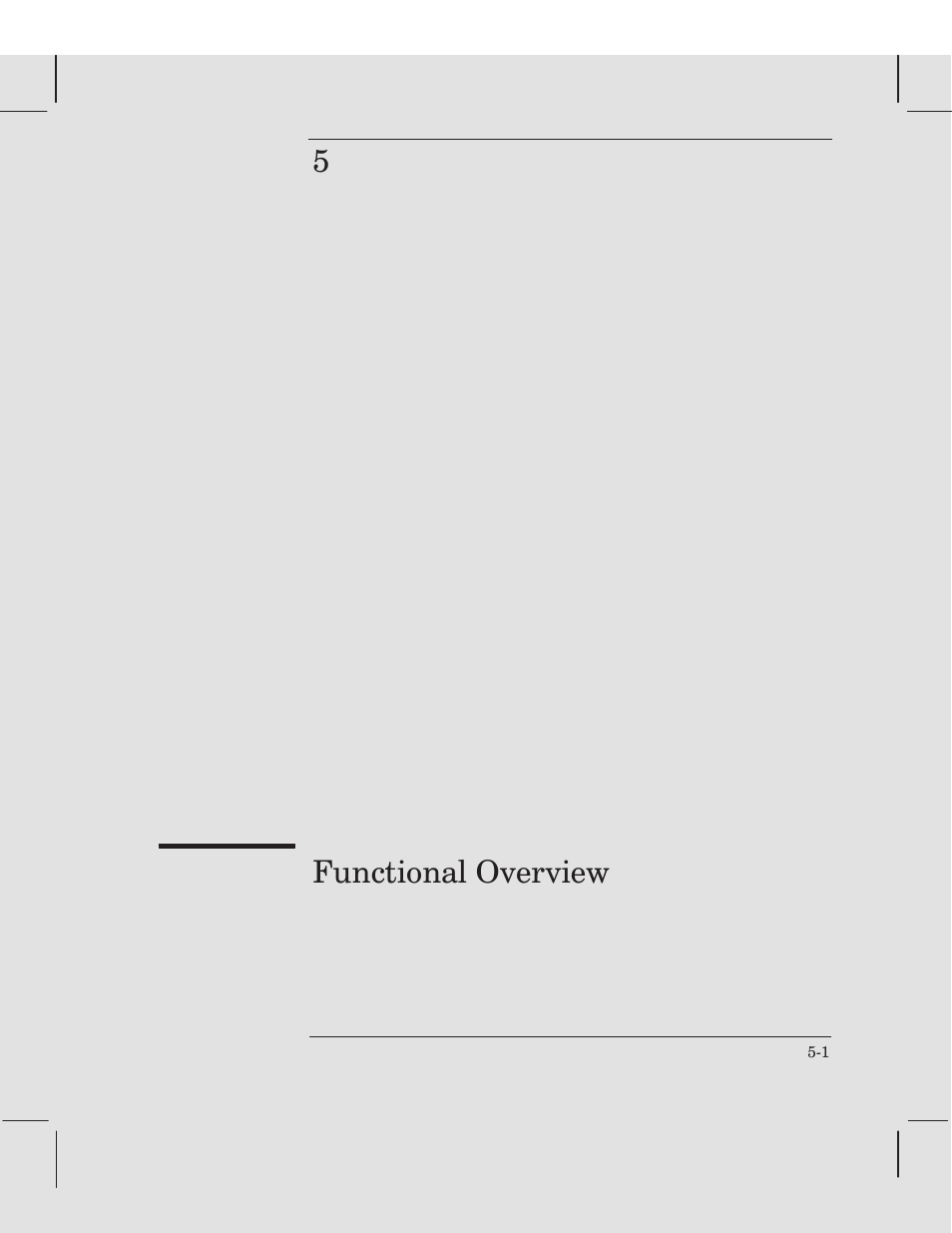 Chapter 5 functional overview, 5functional overview | HP 250C User Manual | Page 43 / 268