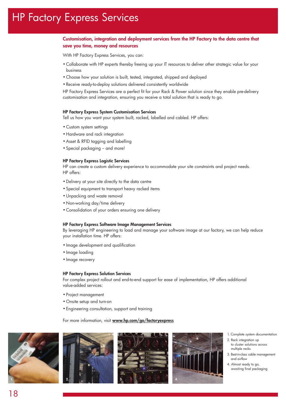 Hp factory express services | HP G1006 User Manual | Page 18 / 20