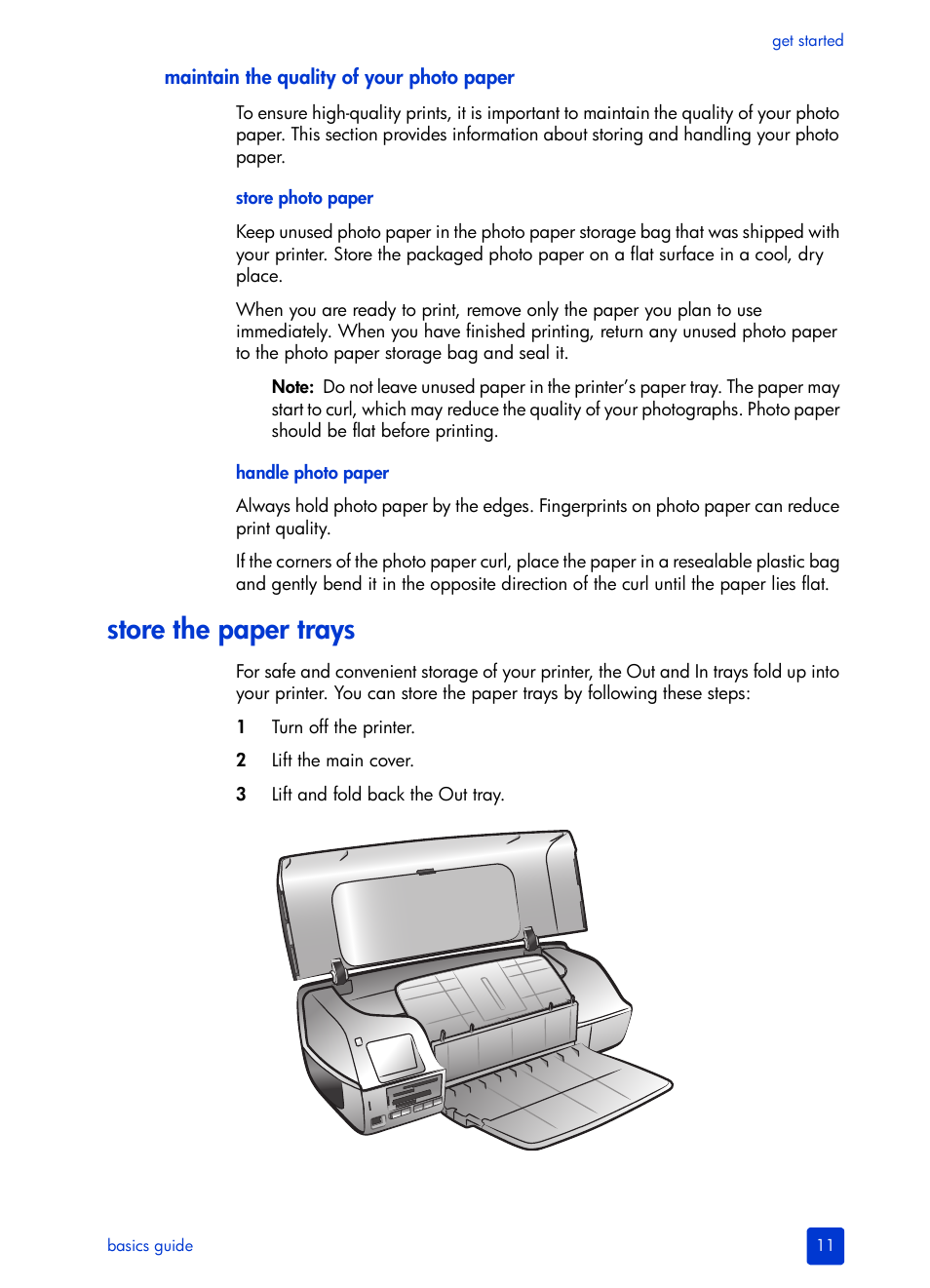 Store the paper trays | HP Photosmart 7200 Series User Manual | Page 15 / 64