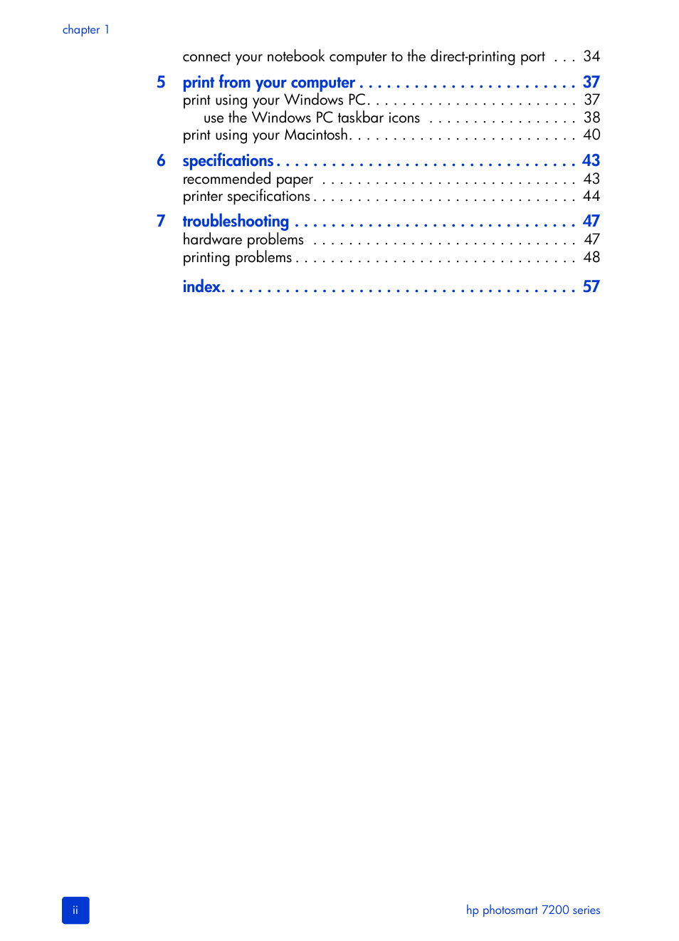 HP Photosmart 7200 Series User Manual | Page 4 / 64