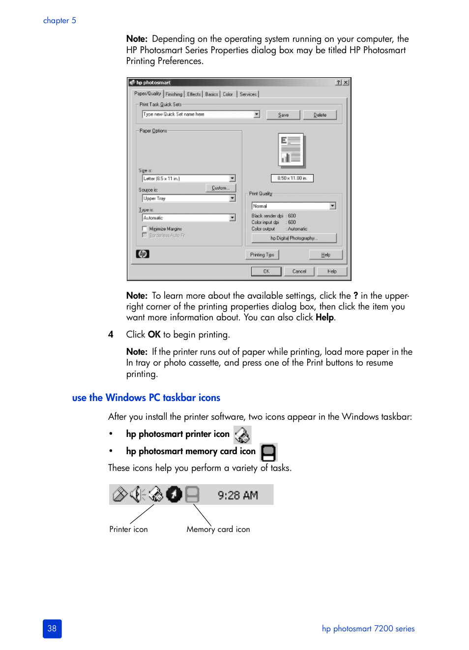 HP Photosmart 7200 Series User Manual | Page 42 / 64