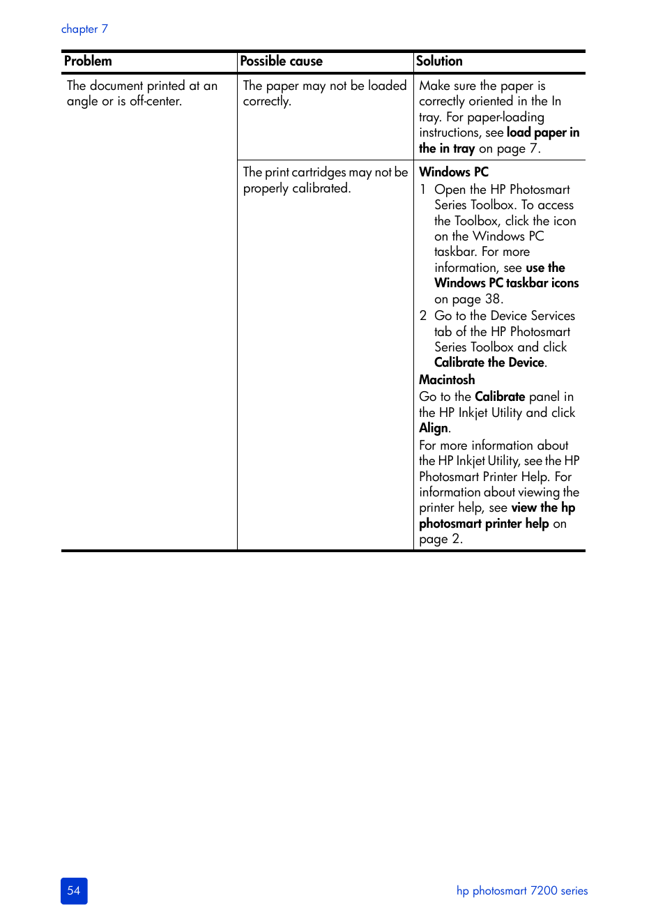 HP Photosmart 7200 Series User Manual | Page 58 / 64