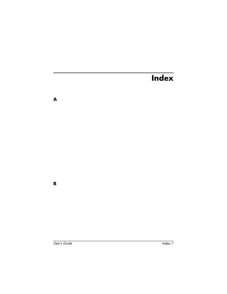 Index | HP H1930 User Manual | Page 123 / 127